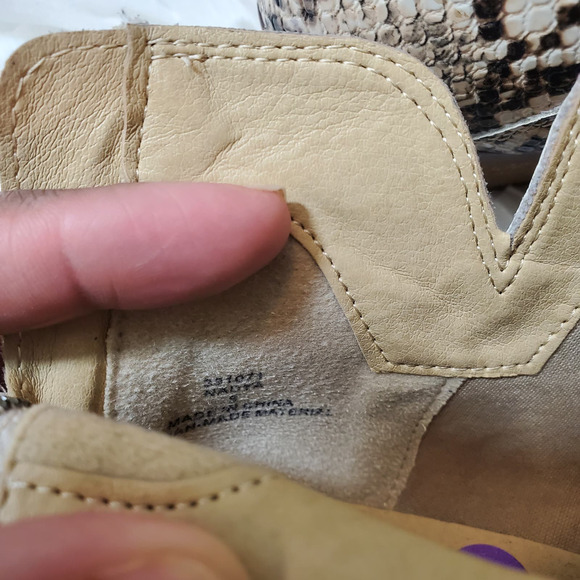 MICHAEL BY MICHAEL SHANNON | NADYA ANKLE BOOTIES SNAKESKIN LEATHER WOMEN SZ 8 - Picture 15 of 17